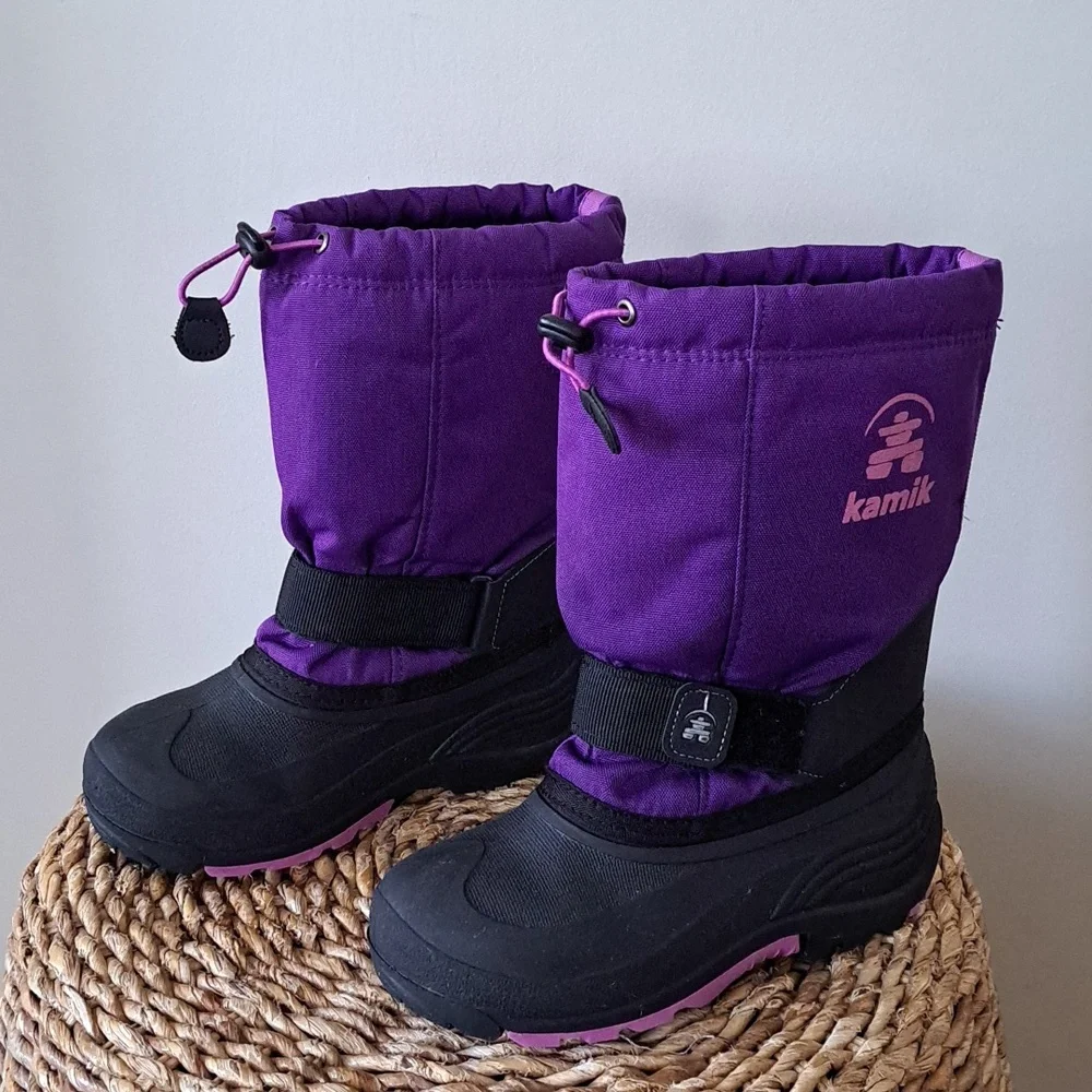 Kamik Girls‎ Waterproof/Insulated Winter/Snow/Outdoor Boots Purple/Black S-3